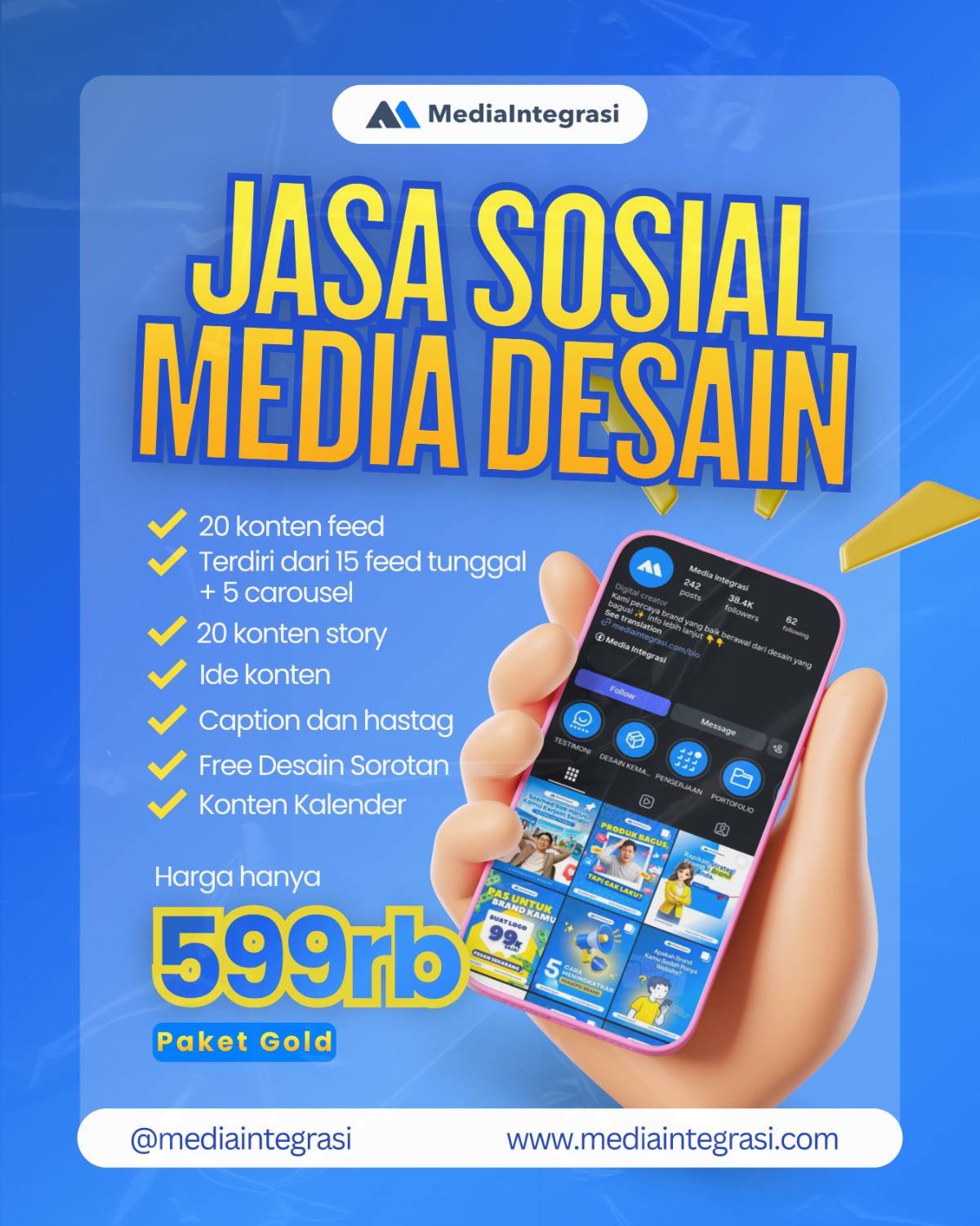 Jasa Desain Media Sosial Terintegrasi!